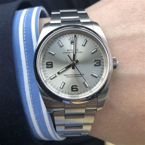 rolex oyster perpetual 34 silver dial|Rolex Oyster Perpetual cena.